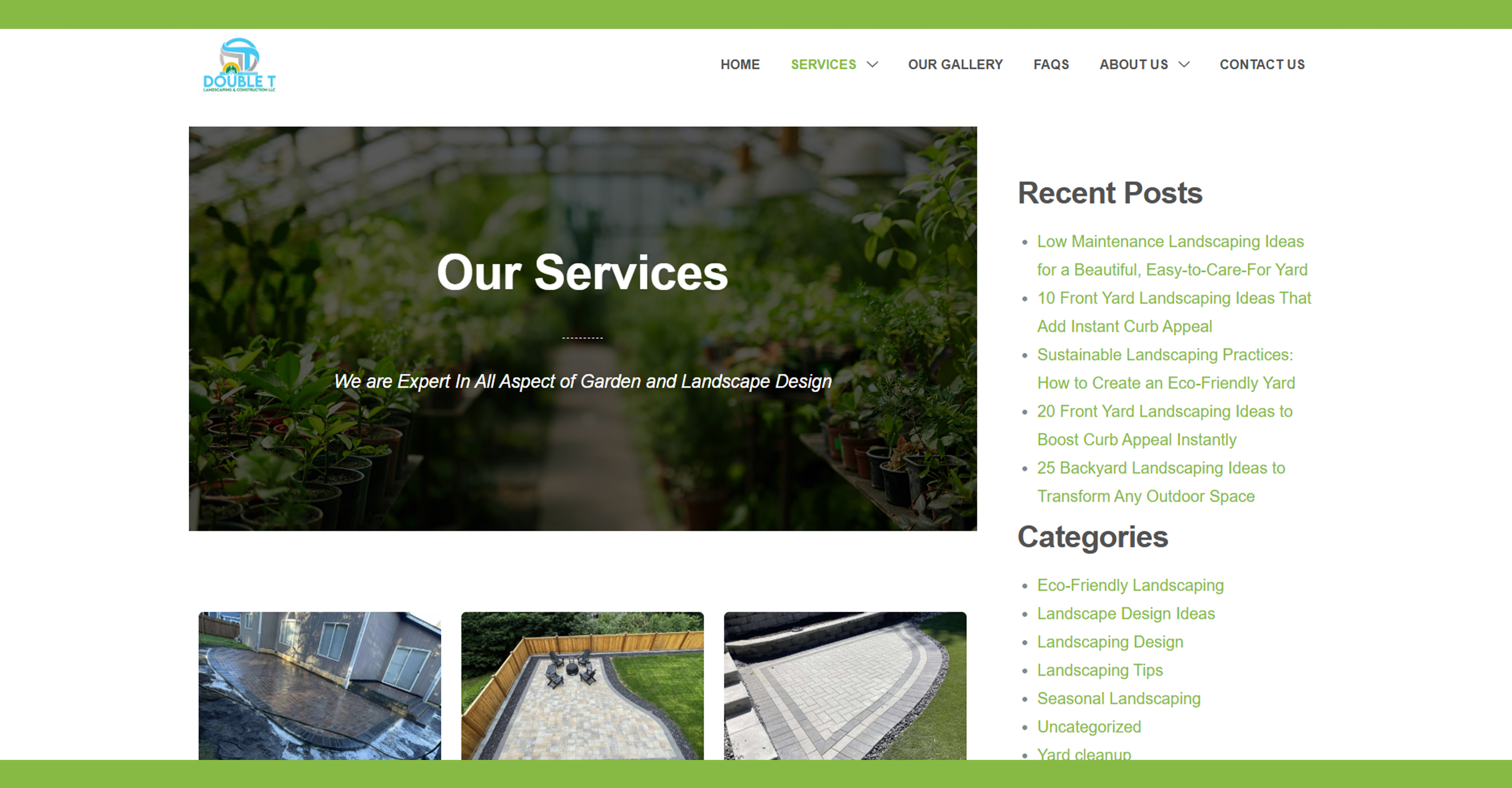 Double T Landscaping & Construction LLC screenshot